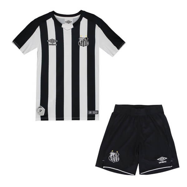 Trikot Santos Heim Kinder 2019-20 Weiß Schwarz